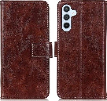 Samsung Galaxy S26 FE Lommebokveske med Stativ - Brun Samsung Galaxy S26 FE Lommebokveske med Stativ - Brun