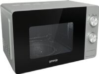 Gorenje MO17E1S, Over komfyren, Solo mikrobølge ovn, 17 l, 700 W, Rotasjon, Sort, Rustfritt stål Gorenje MO17E1S, Over komfyren, Solo mikrobølge ovn, 17 l, 700 W, Rotasjon, Sort, Rustfritt stål