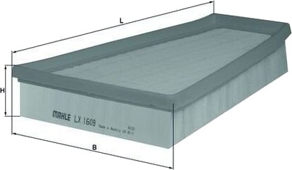 MAHLE LX 1609 Luftfilter MAHLE LX 1609 Luftfilter