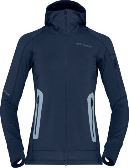 Norrøna Women's Falketind Power Grid Hood M , Indigo Night