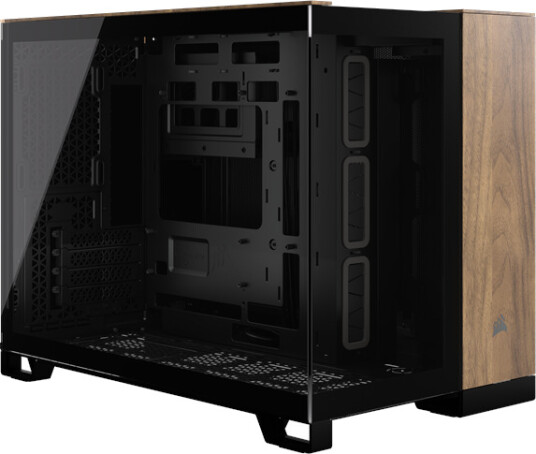 Corsair 2500x Black/Walnut Kabinett Miditower
