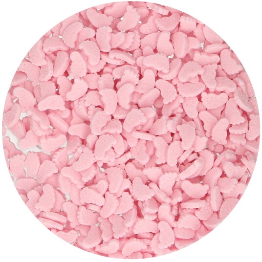 Funcakes Kakestrø Babyføtter Rosa 55g Funcakes Kakestrø Babyføtter Rosa 55g