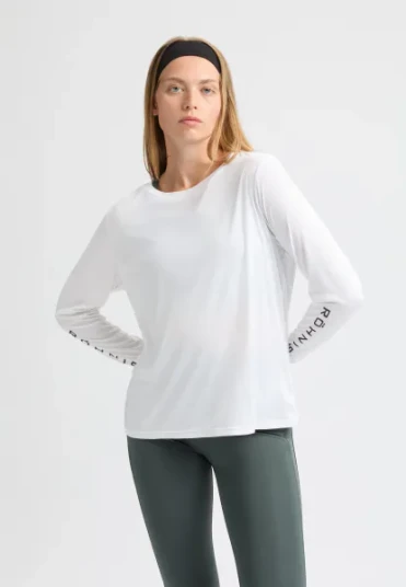 Röhnisch Team Logo Longsleeve Hvit S Röhnisch Team Logo Longsleeve Hvit S