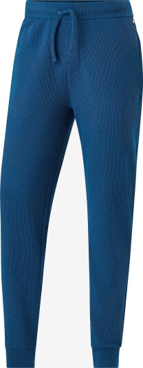 BOSS Sweatpants Waffle Pants Cuff Blå
