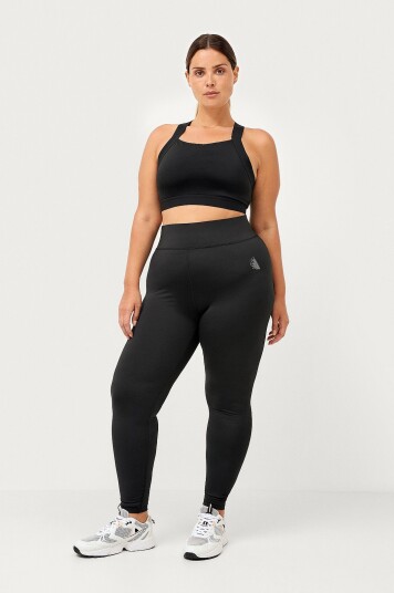 Zizzi - Treningstights aBasic Cropped Tights - Svart