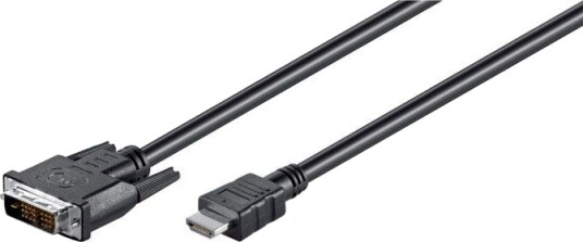 Goobay 5m HDMI til DVI-D-kabel Svart