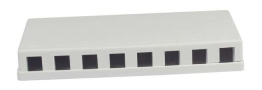 Keystone Modulbærer Patchpanel For 8X Overflatemontert Tp-Modul Hvit Abs Synergy 21