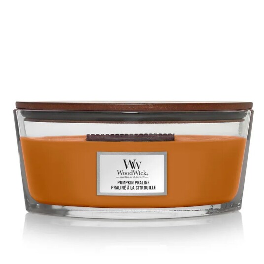 Woodwick Ellipse Heartwick Pumpkin Praline 453 g Duftlys