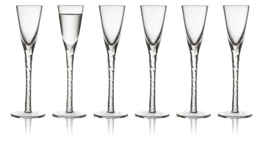 Lyngby Glas Paris snapsglass 2,5 cl 6-pakning Klar