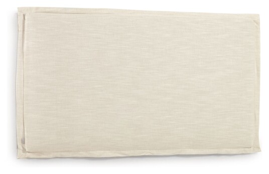 Kave Home Tanit Sengegavl, 200x100, Hvit lin Unoliving