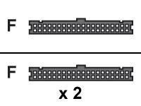 Hp - Ide / Eide-Kabel - 40 Pin Idc (Hunn) Til 40 Pin Idc (Hunn) - 32 Cm - For Business Desktop D530 (Cmt, Sff)  Workstation Xw4100