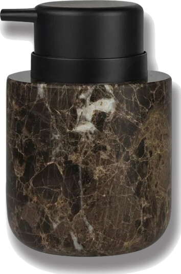 Marble Såpedispenser Lav 8,5 x 12,5 cm Brun Marble Såpedispenser Lav 8,5 x 12,5 cm Brun