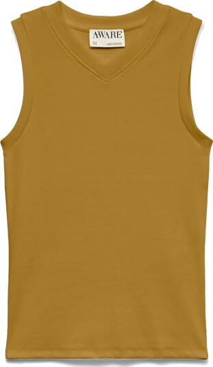 Vero Moda Awcolbie V Neck Tank Top Brown S