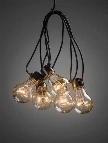 Konstsmide Lyslenke E27 20 LED-pærer amber 24V/IP44. 2379-800 1710040-01-0 1710045-01-0