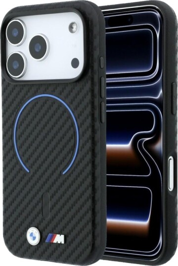 BMW M MagSafe Deksel med Karbonmønster for iPhone 17/18 Pro Svart BMW M MagSafe Deksel med Karbonmønster for iPhone 17/18 Pro Svart