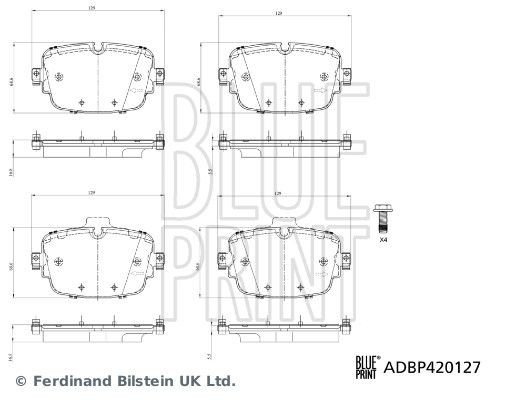 Bremseklosser BLUE PRINT ADBP420127