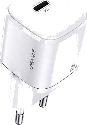 Usams T36 Mini 20W 1Xusb-C Pd 3.0 Nettlader Uten Kabel Hvit