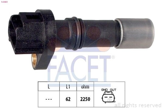 FACET 9.0461 Impulsgiver, veivaksel