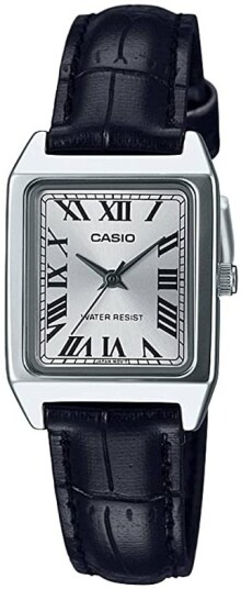 Casio Dameklokke LTP-V007L-7B1UDF Classic Sølvfarget/Lær 22x30 mm