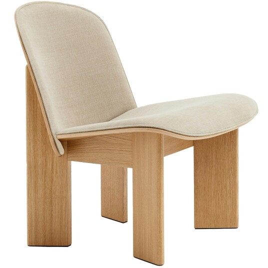 Hay Chisel Loungestol med Polstret Front Eik / Linara 216 Hay Chisel Loungestol med Polstret Front Eik / Linara 216