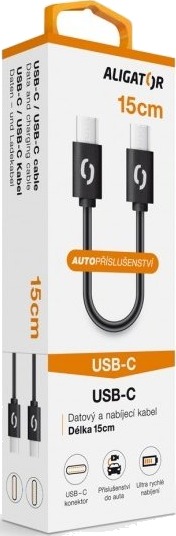 Alligator Datkp44 0,15 M Usb C Usb C Sort Alligator Datkp44 0,15 M Usb C Usb C Sort