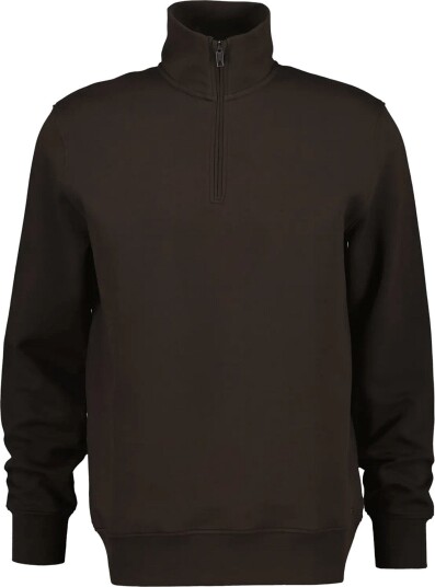 Gant Interlock Half Zip   BLACK BROWN   3XL