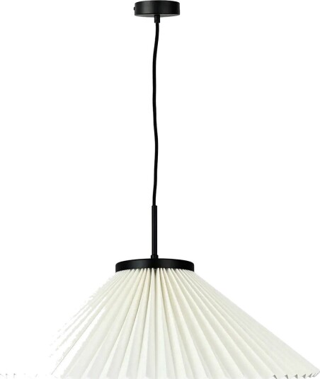 Dyberg Larsen Plissé Pendel - BLACK/ OFF-WHITE - Ø 50 cm