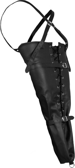 Ouch! Xtreme Lace-up Full Sleeve Arm Restraint - Svart