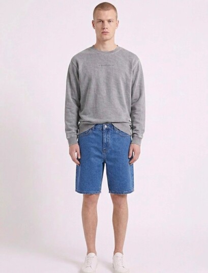 Legends Malcolm Jeans Shorts   Blue   30