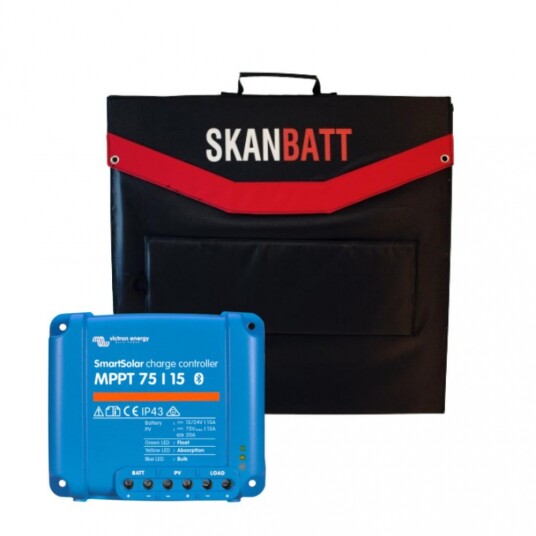 BÅT   Solcellepakke   180W Sammenleggbart   Victron MPPT 15A.