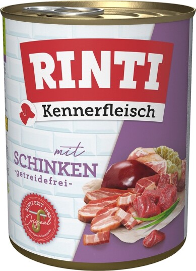 Rinti Våtfôr Kennerkjøtt Skinke 12 X 800 G Rinti Våtfôr Kennerkjøtt Skinke 12 X 800 G