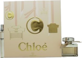 Chloé 50ml Eau de Parfum Gavesett med 10ml Reisespray - Blomsteraktig Duft