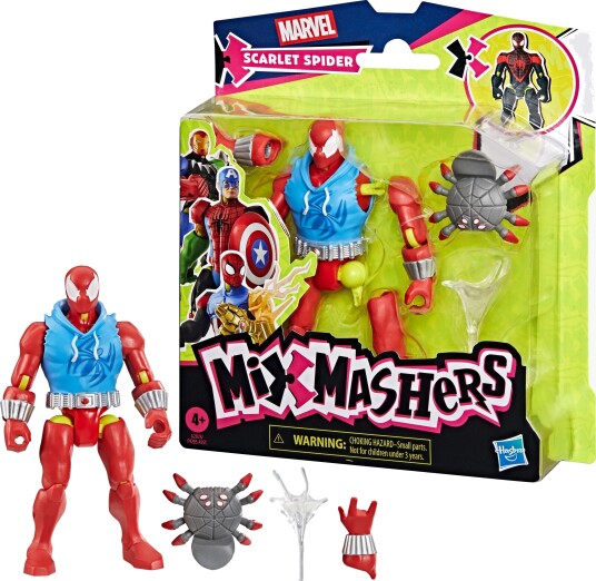 Marvel Scarlet Spider Mixmashers Actionfigur - 4+ år