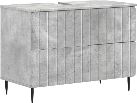vidaXL Baderomsvaskeskap ZWOLLE Betonggrå 82 x 41 x 58,5 cm