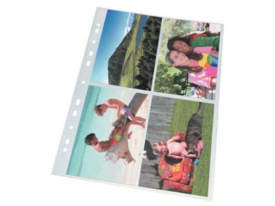 ESSELTE Pocket Photo 80my 10x15cm A4 Clear Box of 10
