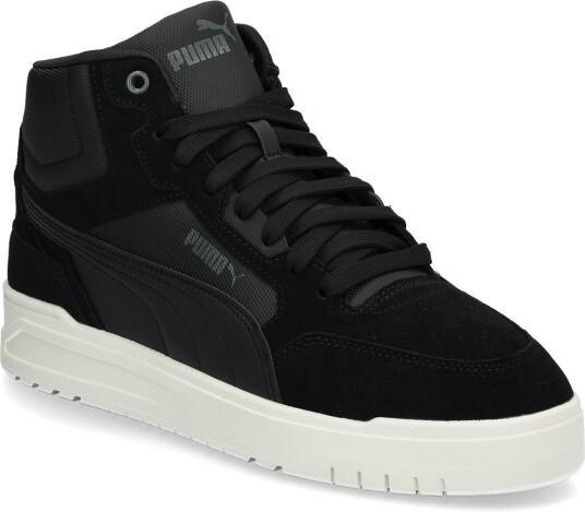 PUMA Shuffle Downtown Mid Fur - PUMA BLACK-SHADOW GRAY-WARM WHITE - 36