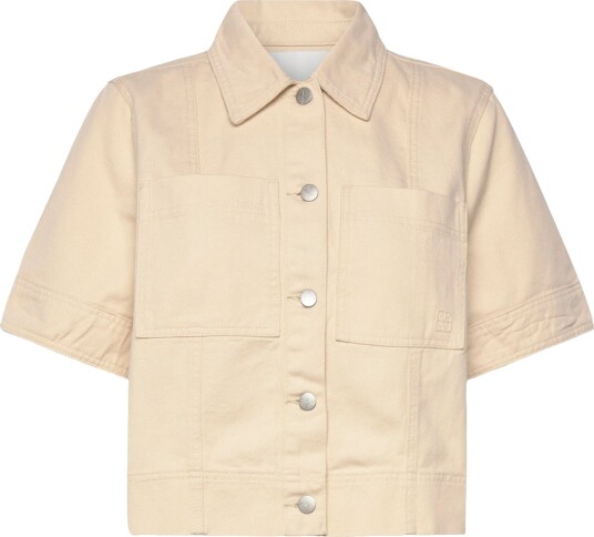 ROUGE EDIT Rouharper 2/4 Denim Shirt Cream 40 ROUGE EDIT Rouharper 2/4 Denim Shirt Cream 40