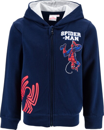 Marvel Spider Man Zip Hettehåndkle Navy 98 104