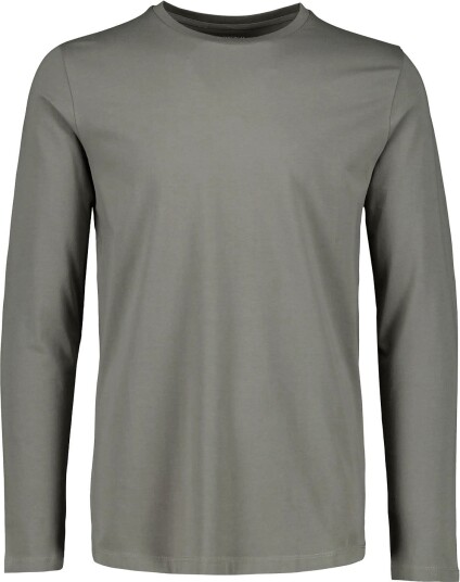 Lindbergh Basic O Neck Stretch Tee L/S Grey M
