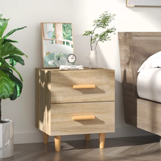 vidaXL Nattbord sonoma eik 40x35x47,5 cm vidaXL Nattbord sonoma eik 40x35x47,5 cm