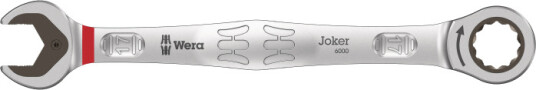 Wera Joker 17mm Kombinasjonsskrallenøkkel i Rustfritt Stål, 224mm Wera Joker 17mm Kombinasjonsskrallenøkkel i Rustfritt Stål, 224mm