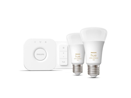 Philips Hue WA 8W A60 E27 Bridge startpakke Philips Hue WA 8W A60 E27 Bridge startpakke