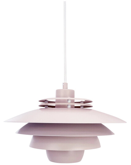 Dyberg Larsen Ejka Mini Pendellampe 30cm E27 9W 3m Ledning Pink/Metal