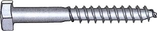 Fransk treskrue A4 DIN 571 - 8 mm - 80 mm - 2 stk Fransk treskrue A4 DIN 571 - 8 mm - 80 mm - 2 stk