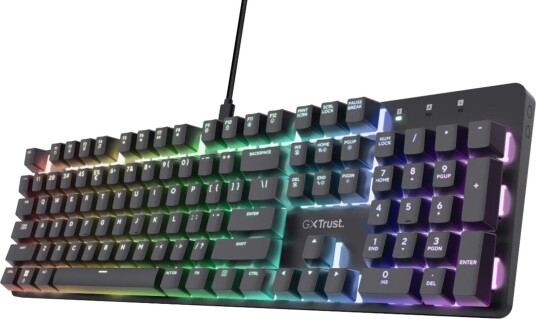 Trust GXT871 Zora Mekanisk Gamingtastatur Nordisk med RGB