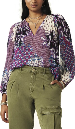 ba&sh Top Blair Purple 36 ba&sh Top Blair Purple 36