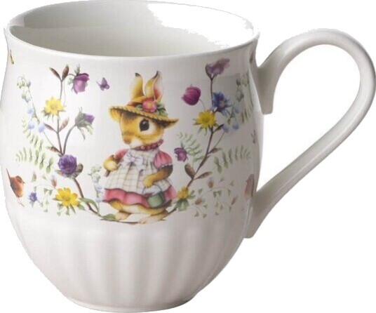 Villeroy & Boch Spring Fantasy Family krus 33 cl grønn/hvit Villeroy & Boch Spring Fantasy Family krus 33 cl grønn/hvit