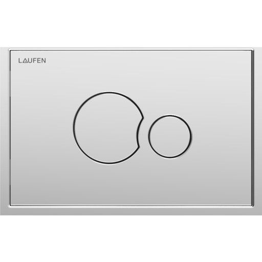 LAUFEN LIS TRYKKPLATE AW106 KROM/BØRSTET STÅL