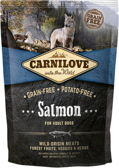 Carnilove Tørrfôr for Voksne Hunder med Laks 4 kg - Kornfritt