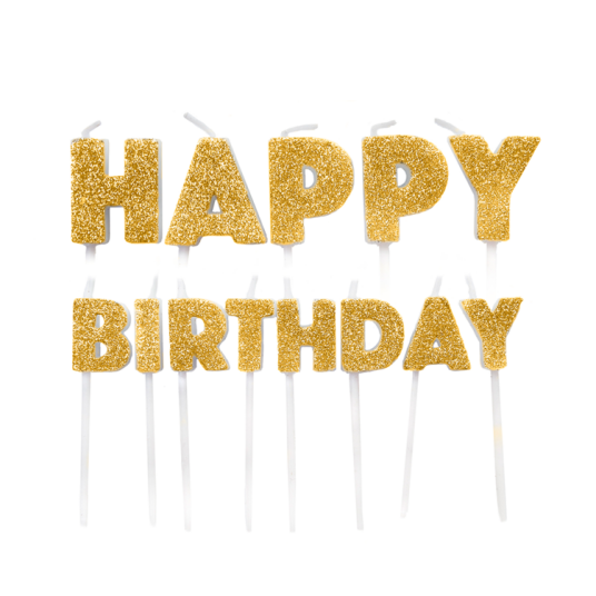 Kakelys "Happy Birthday" Gull 
